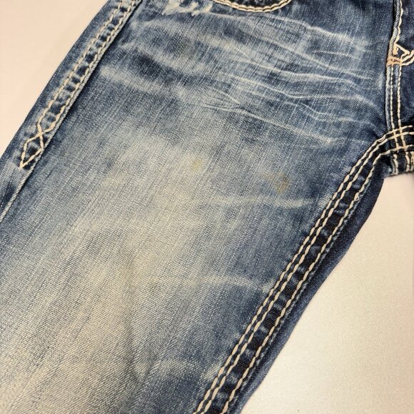 Rock Revival Becky Boot Cut Jeans Womens 28 (29x32.5) Y2K Blue - Picture 6 of 15